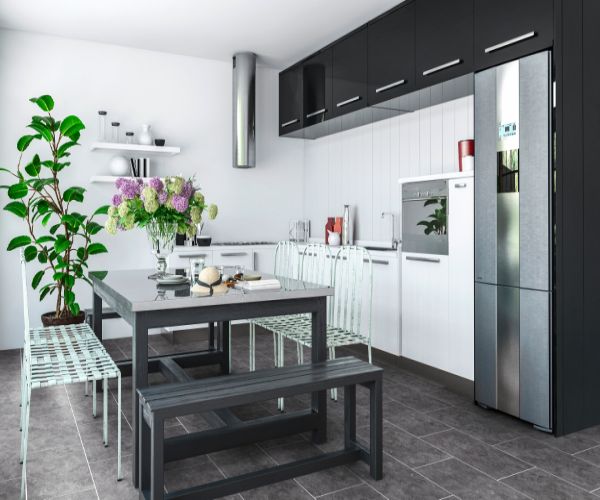 Silver Slate Click + LVT 5mm.