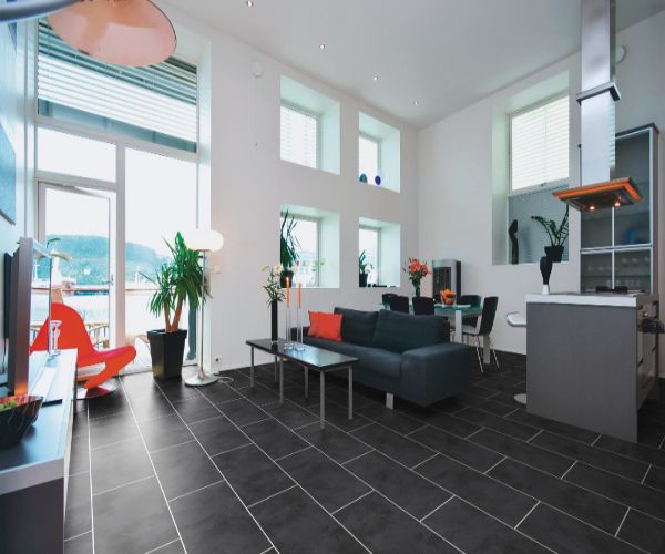 Black Slate Dryback 2.5mm LVT.