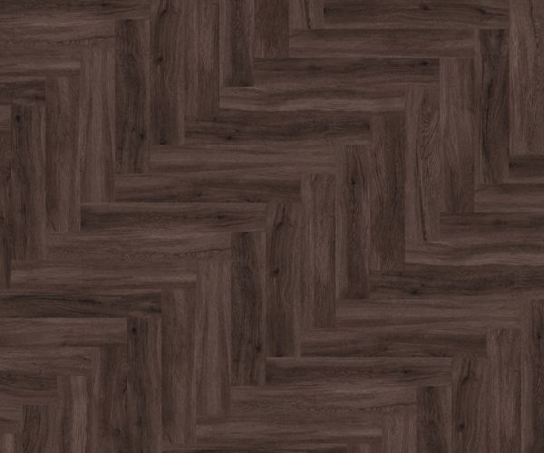 Dark Umber Herringbone Studio Designs 2.5mm LVT.